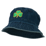 Saint Patrick's Day Clover Embroidered Bucket Hat