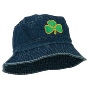 Saint Patrick's Day Clover Embroidered Bucket Hat