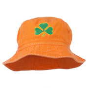 Saint Patrick's Day Clover Embroidered Bucket Hat