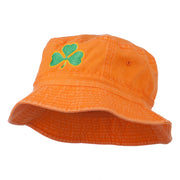 Saint Patrick's Day Clover Embroidered Bucket Hat