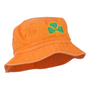 Saint Patrick's Day Clover Embroidered Bucket Hat