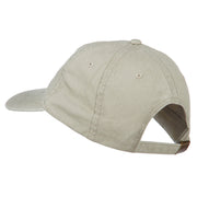 Mississippi State Map Embroidered Washed Cotton Cap