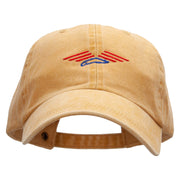 Soaring Patriotic Eagle Embroidered Pigment Dyed Wash Caps