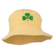 Saint Patrick's Day Clover Embroidered Bucket Hat