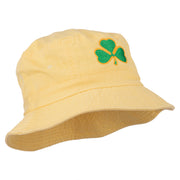 Saint Patrick's Day Clover Embroidered Bucket Hat