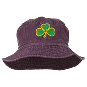 Saint Patrick's Day Clover Embroidered Bucket Hat