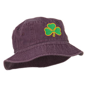 Saint Patrick's Day Clover Embroidered Bucket Hat