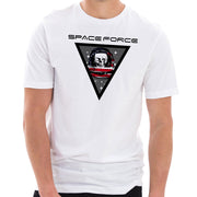 Space Force Skull Designed Unisex Short Sleeve Cotton Jersey T-Shirt