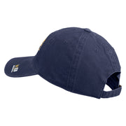 U.S. Army 25th Infantry Division Embroidered Washed Solid Pigment Dyed Cotton Twill Brass Buckle Cap - Navy OSFM