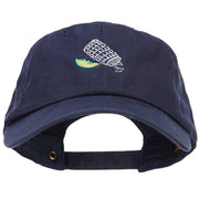 Salt and Lime Embroidered Unstructured Cap