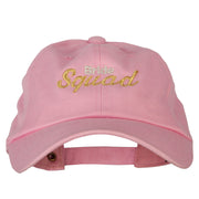 Glitter Bride Squad Embroidered Unstructured Washed Cap