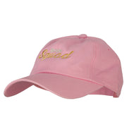 Glitter Bride Squad Embroidered Unstructured Washed Cap