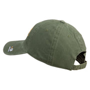 U.S. Army 25th Infantry Division Embroidered Washed Solid Pigment Dyed Cotton Twill Brass Buckle Cap - Olive OSFM