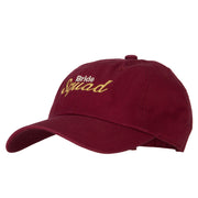 Glitter Bride Squad Embroidered Unstructured Washed Cap