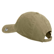 U.S. Army 25th Infantry Division Embroidered Washed Solid Pigment Dyed Cotton Twill Brass Buckle Cap - Khaki OSFM