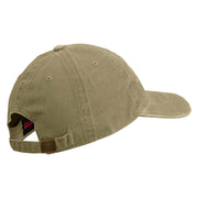 U.S. Army 25th Infantry Division Embroidered Washed Solid Pigment Dyed Cotton Twill Brass Buckle Cap - Khaki OSFM