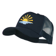 Sunrise Embroidered Mesh Back Cap