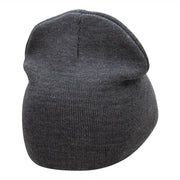 Spanish Rider Embroidered Short Knitted Beanie