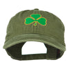 Shamrock Embroidered Washed Cap