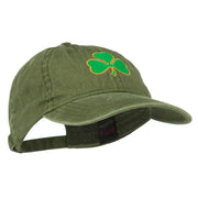 Shamrock Embroidered Washed Cap