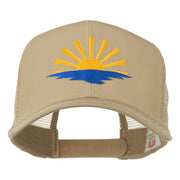 Sunrise Embroidered Mesh Back Cap