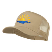 Sunrise Embroidered Mesh Back Cap