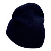 Spanish Rider Embroidered Short Knitted Beanie