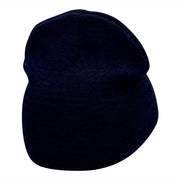 Spanish Rider Embroidered Short Knitted Beanie