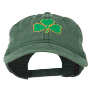 Shamrock Embroidered Washed Cap