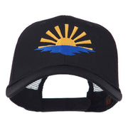 Sunrise Embroidered Mesh Back Cap