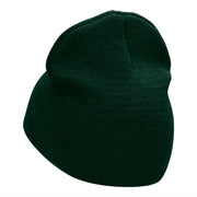 Spanish Rider Embroidered Short Knitted Beanie