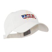 USA Logo with Star Embroidered Cap