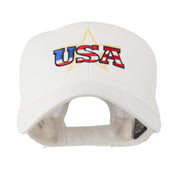 USA Logo with Star Embroidered Cap