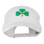 Shamrock Embroidered Washed Cap