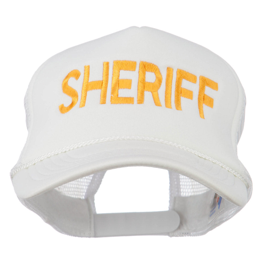 Express Yourself with Sheriff Embroidered Foam Front Mesh Back Cap at ...