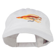 Salmon Squid Rig Embroidered Washed Cap