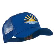 Sunrise Embroidered Mesh Back Cap