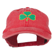 Shamrock Embroidered Washed Cap