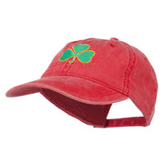 Shamrock Embroidered Washed Cap