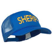 Sheriff Embroidered Foam Front Mesh Back Cap