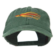 Salmon Squid Rig Embroidered Washed Cap