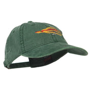 Salmon Squid Rig Embroidered Washed Cap