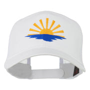 Sunrise Embroidered Mesh Back Cap