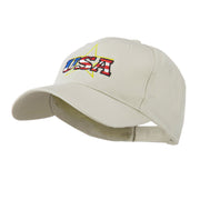 USA Logo with Star Embroidered Cap