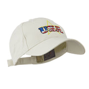 USA Logo with Star Embroidered Cap