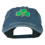 Shamrock Embroidered Washed Cap