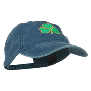 Shamrock Embroidered Washed Cap