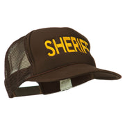 Sheriff Embroidered Foam Front Mesh Back Cap