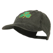 Shamrock Embroidered Washed Cap