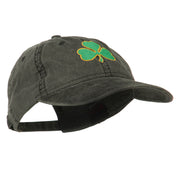 Shamrock Embroidered Washed Cap